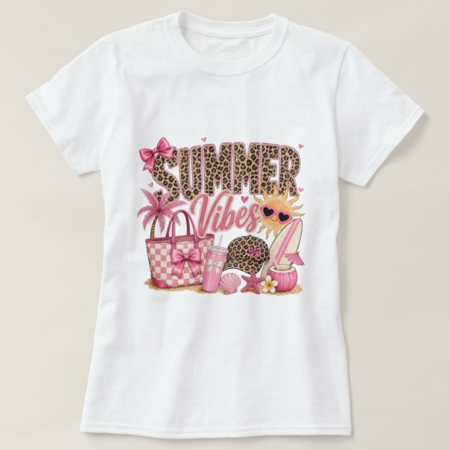 Trendig sommartrend grafisk t-shirt (Design framsida)