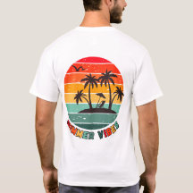 trendig "sommarvibes" t-shirt