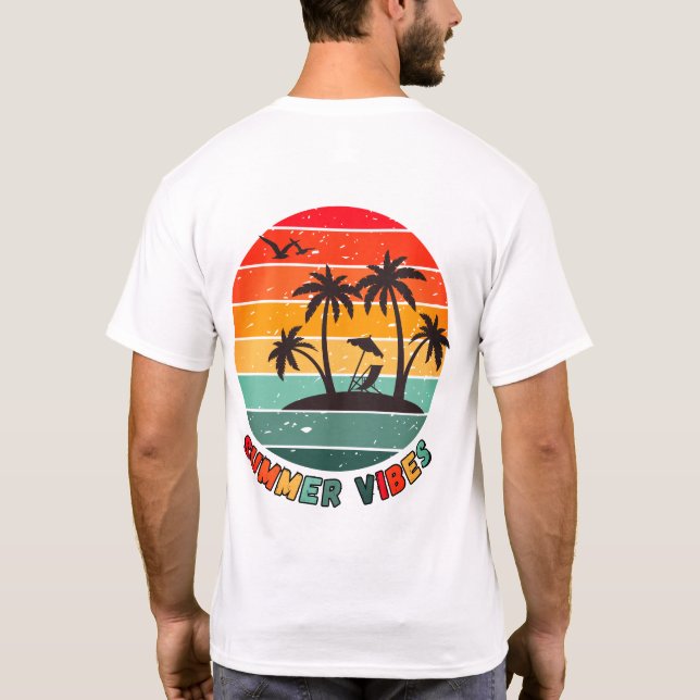 trendig "sommarvibes" t-shirt (Baksida)