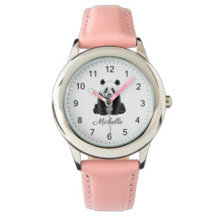 Trendig söt Panda-björn Personlig Armbandsur