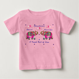 Trendig Söt Småbarn Konstnärlig Elefant Bebis T-Sh T Shirt