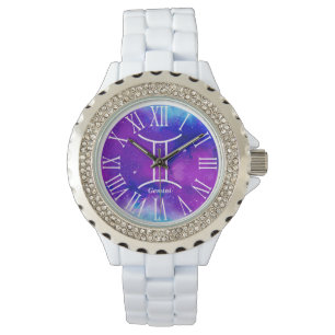 Trendig Space Galaxy Gemini Zodiac Armbandsur