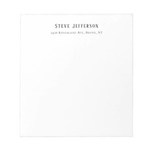 Trendig stil Elegant minimalistisk enfärgad svart Anteckningsblock