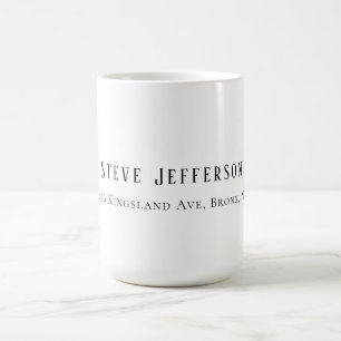 Trendig stil Elegant minimalistisk enfärgad svart Kaffemugg