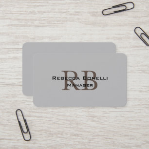 Trendig Stil Monogram minimalistisk slapp enkel Visitkort