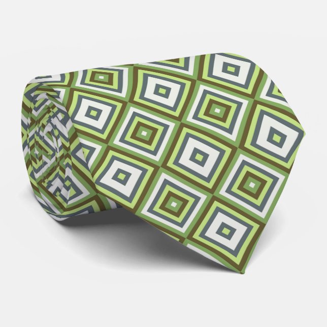 Trendig Stilfull Retro Midcentury Mosaikkonst Möns Slips (Rullad)