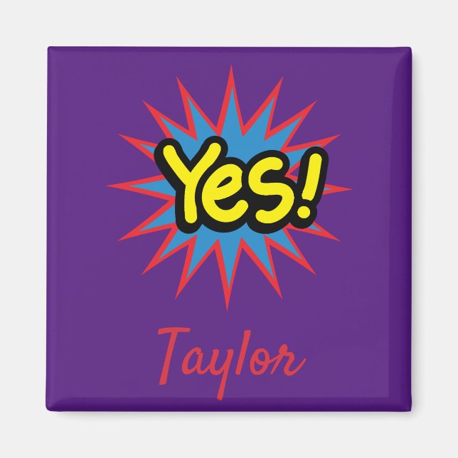 Trendig Street art Magnet (Framsidan)