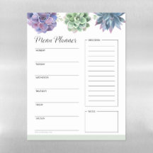 Trendig Succully Weekly Meal Planner Livsmedel Lis