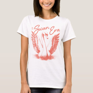 Trendig Svan ERA-korallskrift T Shirt