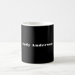 Trendig svart djärv professionell enkel modern ele kaffemugg