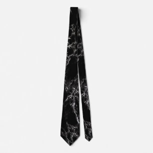 Trendig Svart marmor Slips