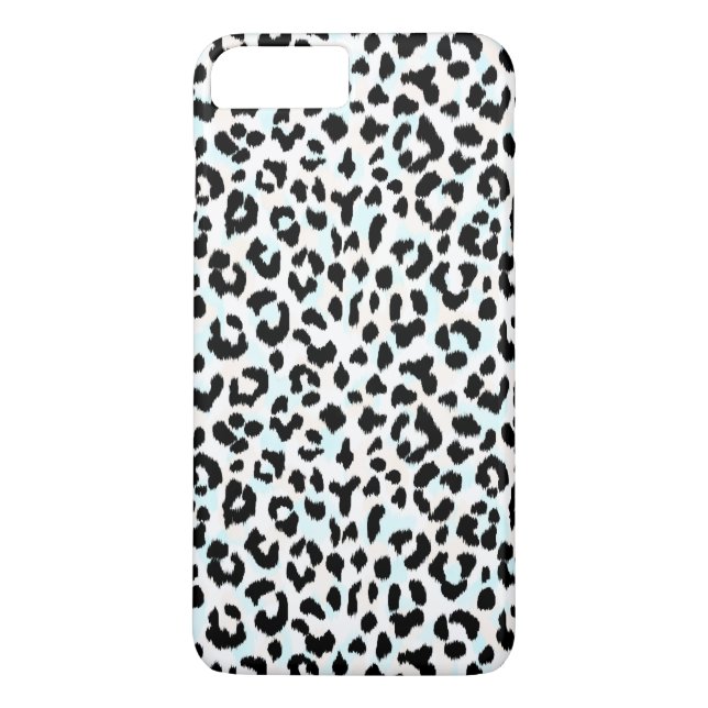 Trendig svart-vit geparddesign Case-Mate iPhone skal (Baksida)