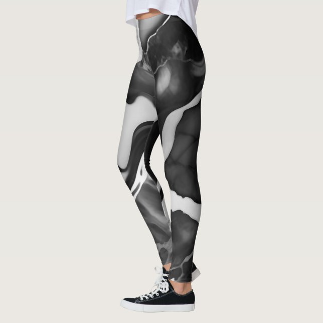 Trendig Svarthavsräka Leggings (Vänster)