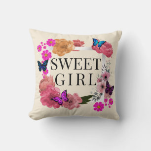 Trendig Sweet Girl Dekorativ kudde