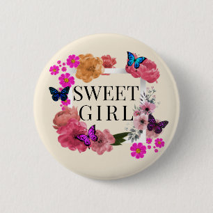 Trendig Sweet Girl-knapp Knapp