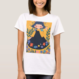 Trendig t-shirt för kvinnor - Liten flicka