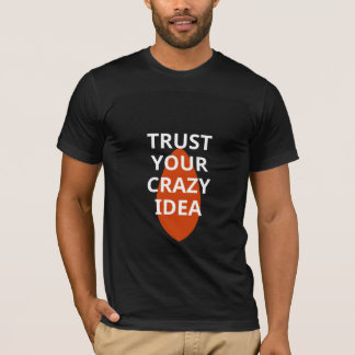 Trendig T-Shirt i Teal med Budskapet Trust Yoursel