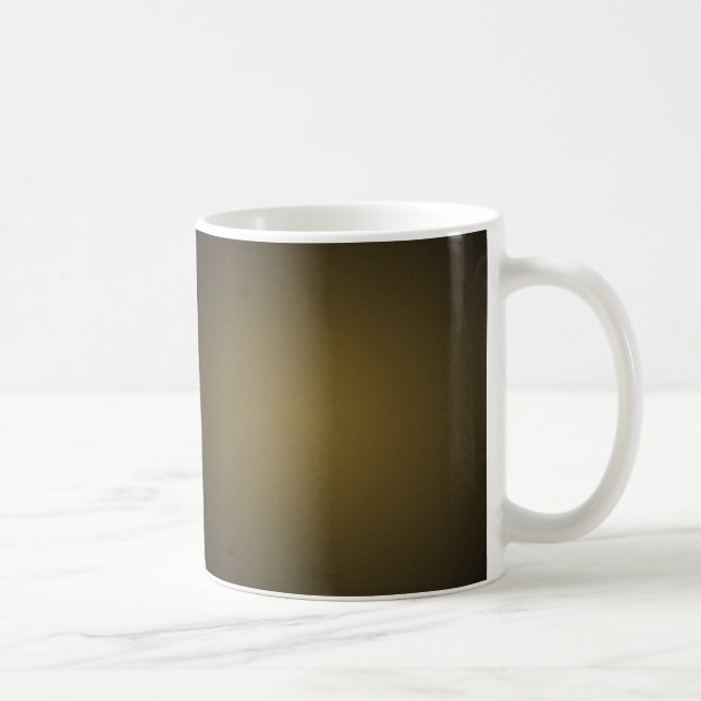 Trendig Tan and Black Grainy Vignette Kaffemugg (Höger)