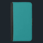 Trendig Teal Blue Grönt Färg Plånboksfodral För Samsung Galaxy S5<br><div class="desc">Bild är en blå grönt Teal solid färg</div>