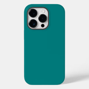 Trendig Teal Blue Grönt Solid Färg, iphone case