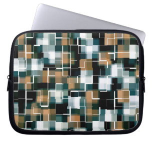 Trendig Teal Brown Black White Play Laptop Fodral