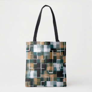 Trendig Teal Brown Black White Play Tygkasse