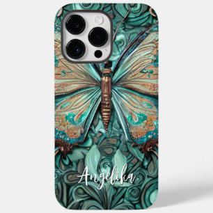 Trendig Teal Butterfly Personlig Namn