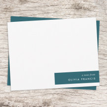 Trendig Teal Modern Minimalist Snyggt