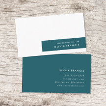 Trendig Teal Modern Minimalist Snyggt