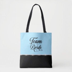 Trendig 'Team Bride' Totebag Tygkasse