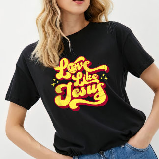 Trendig Tee, Christian Shirt, Kärlek som Jesus T-S T Shirt