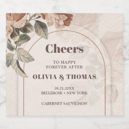 Trendig Terracotta-blommor sage brunhues arch