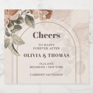 Trendig Terracotta-blommor sage brunhues arch