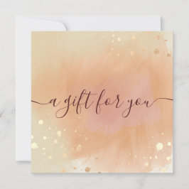 Trendig Terracotta Watercolor Gift Certificate