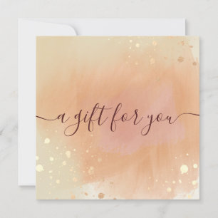 Trendig Terracotta Watercolor Gift Certificate