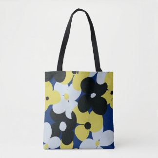 Trendig Totebag | Blå Bouquet av AdzSpirit Tygkasse