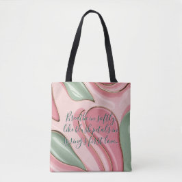 Trendig totebag med abstrakt grafisk design tygkasse
