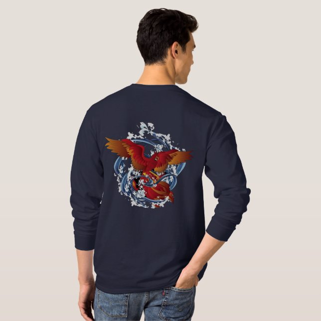 Trendig tryckt sweatshirt t shirt (Hel baksida)