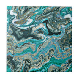 Trendig Turcoise Rocky Mönster Stil Ceramic Tile Kakelplatta