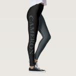 Trendig två Färg | NAMN | Black and Gunmetal Leggings<br><div class="desc">Trendig två Färg | PERSONLIG NAMN | Black and Gunmetal Leggings</div>