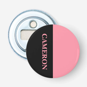 Trendig två Färg NAMN Rosa av svart och lax Flasköppnare