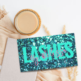 Trendig Typography Beauty Makeup Artist Lash Visitkort