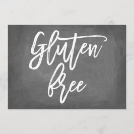 Trendig typsnittstava kritskrifttavla Glutenfri ut Inbjudningar
