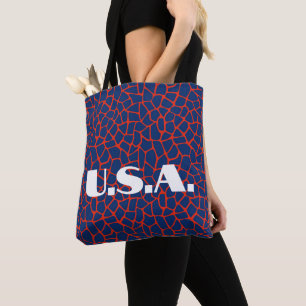 Trendig U.S.A. Val Animal Print Tote Tygkasse