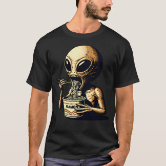 Trendig Ufo Shirt Retro Alien Friends Graphic Tee 