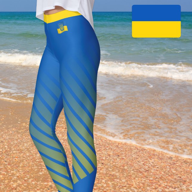 Trendig Ukraina och Ukraina Flagga mode / idrott Leggings (Skapare uppladdad)