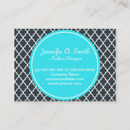 trendig, underbar, klassisk, giftig B&W-kvatrefoil Visitkort