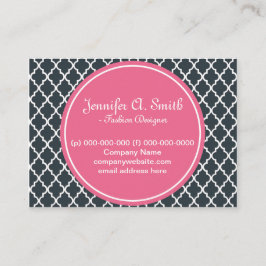 trendig, underbar, klassisk, giftig B&W-kvatrefoil Visitkort