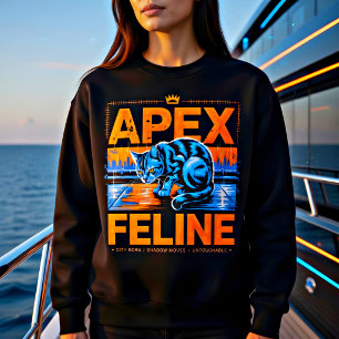 Trendig Urban Kattälskare Apex Feline T-shirt för
