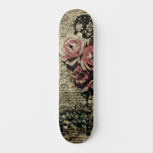 Trendig Urban Street Art Inspired Blommigt Skatebo Mini Skateboard Bräda 18,5 Cm